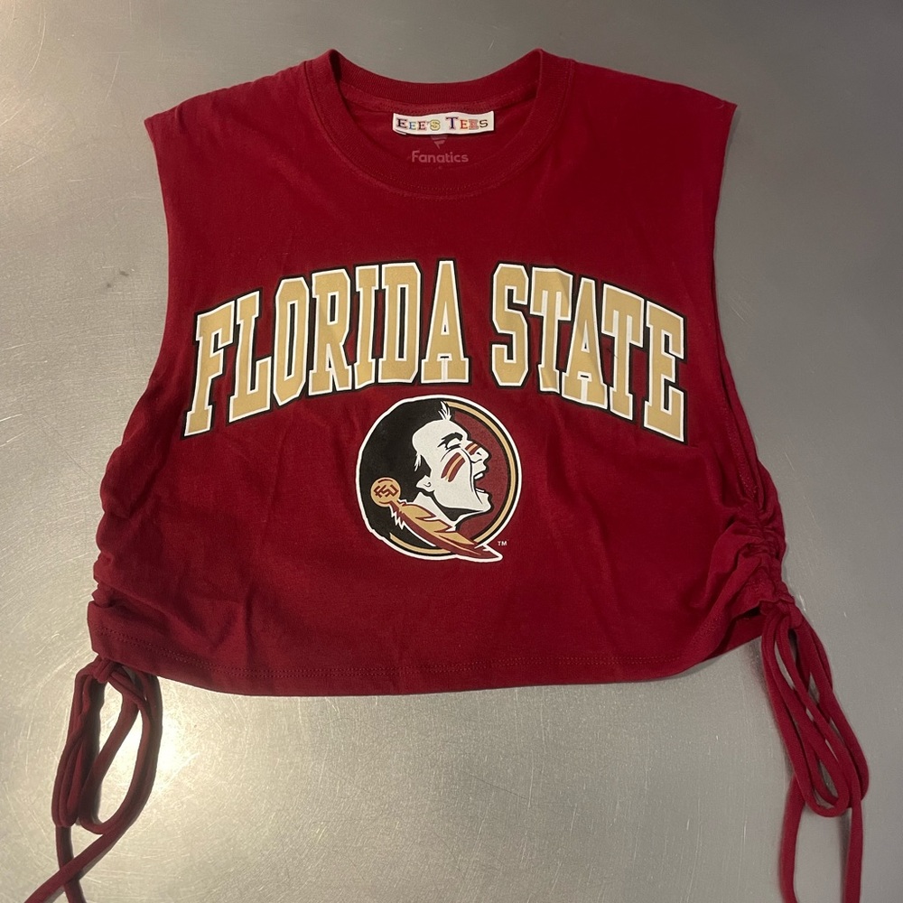 Florida State University side ruched tank